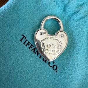 Tiffany & Co. Silver Heart Lock Charm